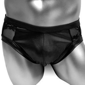 "Sissy Holland" Faux Leather Panties Male Lingerie