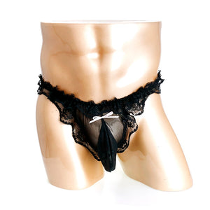 "Sissy Camille" Lace Ruffles Thong