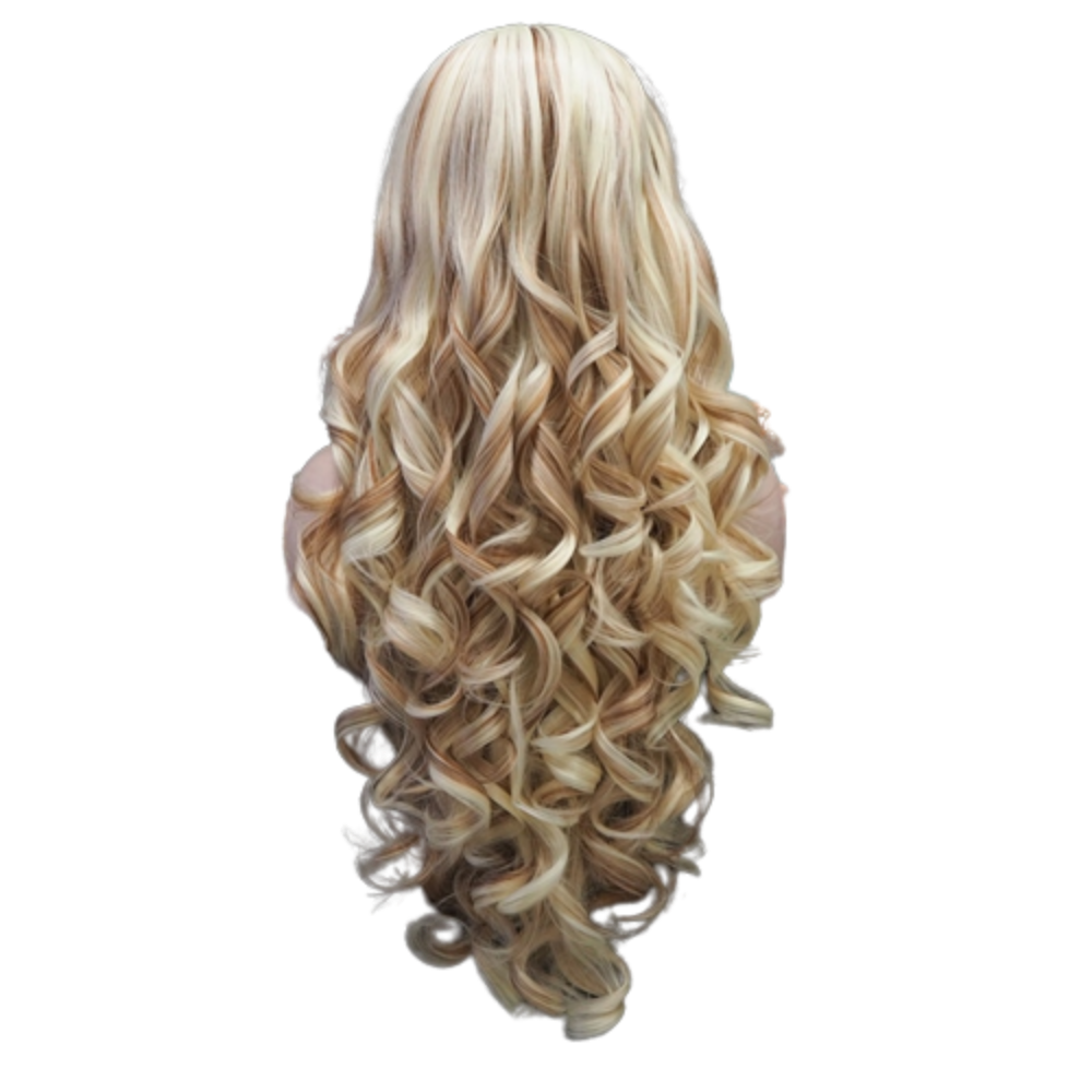 "Sissy Makenna" Transvestites Blonde Brown Synthetic Wig