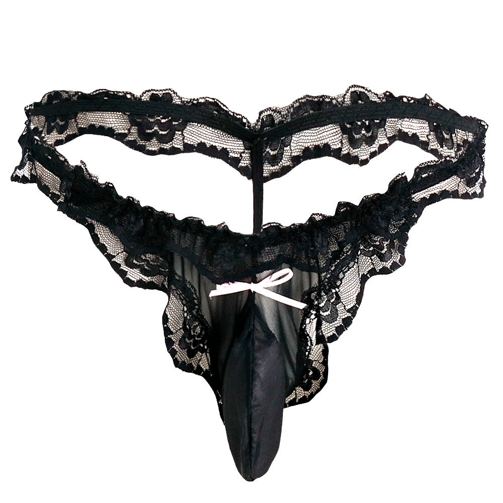 "Sissy Camille" Lace Ruffles Thong