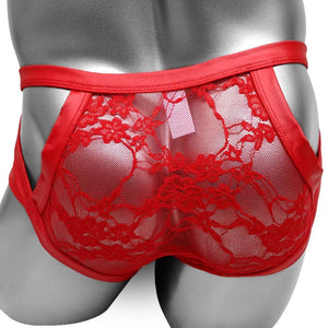 "Sissy Holland" Faux Leather Panties Male Lingerie