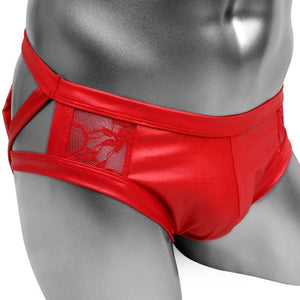 "Sissy Holland" Faux Leather Panties Male Lingerie