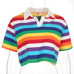Load image into Gallery viewer, &quot;Sissy Amari&quot; Rainbow Crop Tops
