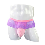 Load image into Gallery viewer, &quot;Sissy Molly&quot; Frilly Lace Thong
