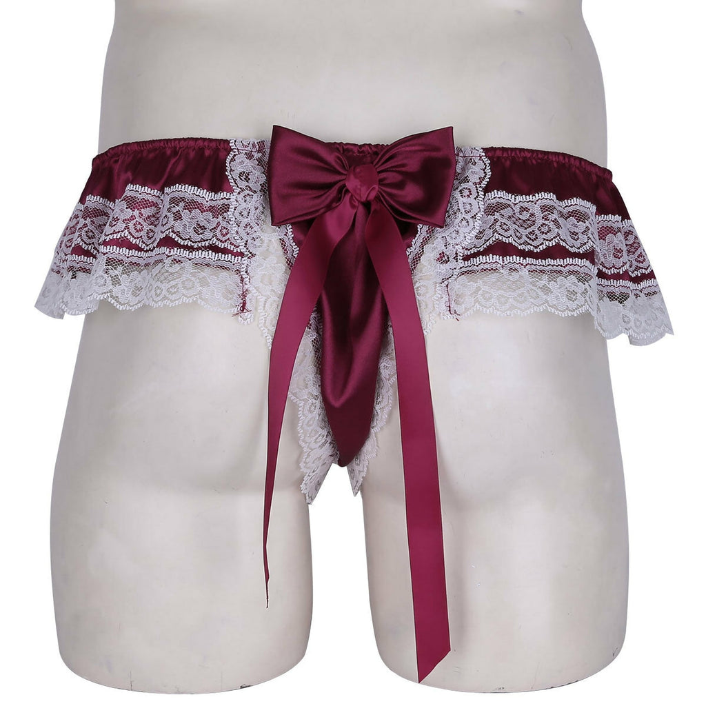 "Sissy Rayne" Bowknot Satin Panties
