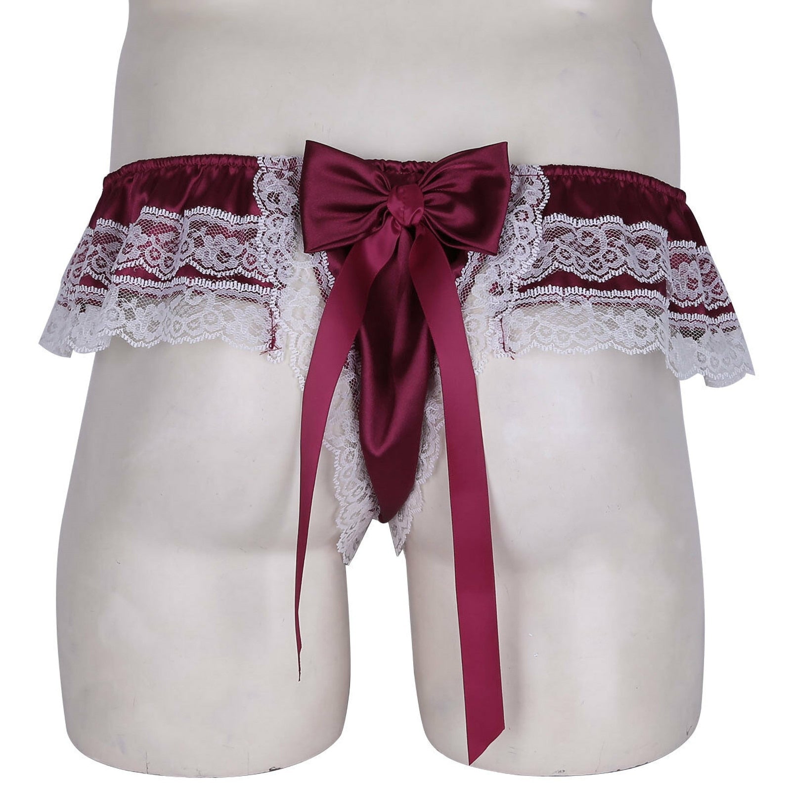 "Sissy Rayne" Bowknot Satin Panties