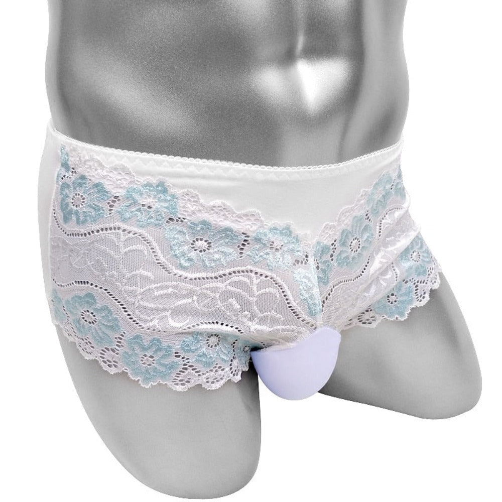 "Sissy Edna" Embroidery Pouch Panties for Men