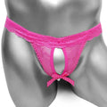 Adelisa Lace Open Crotch Panties — Sissy Thong Underwear