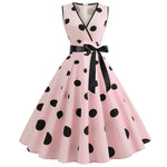 Load image into Gallery viewer, &quot;Sissy Talia&quot; Polka Dot Vintage Crossdressing Clothing  Pin Up Dress
