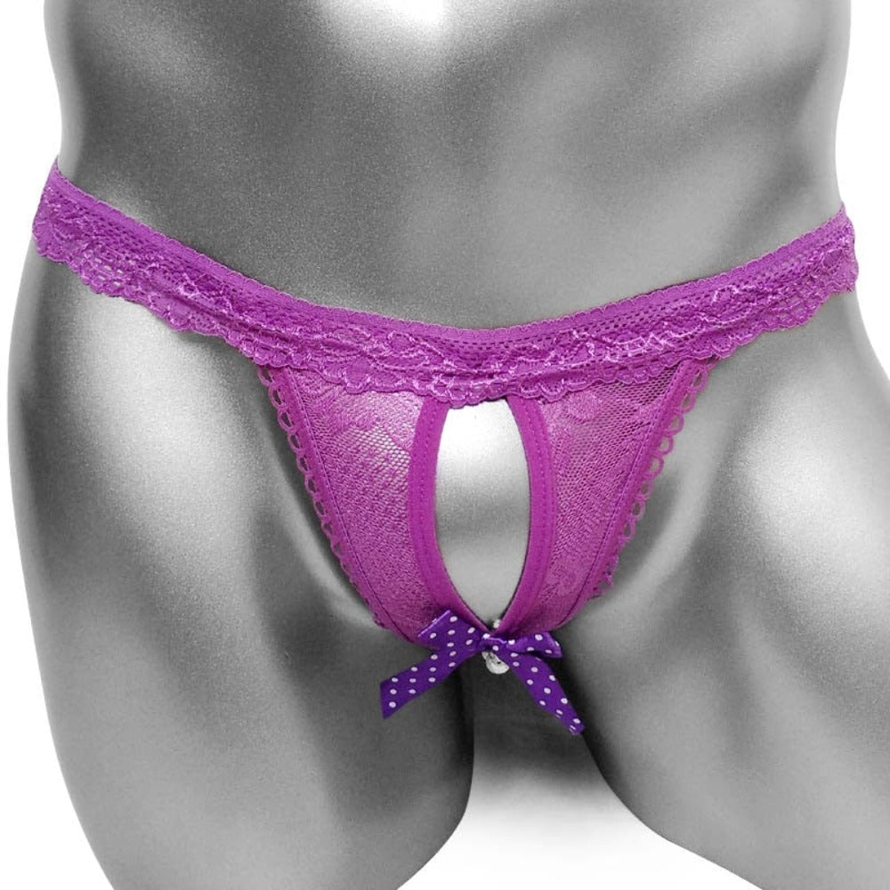 "Sissy Adelisa" Open Crotch Panties