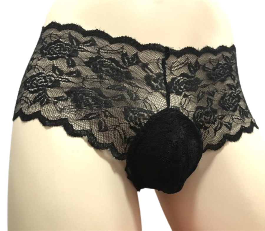 'Sissy Sage" Floral Lace Briefs