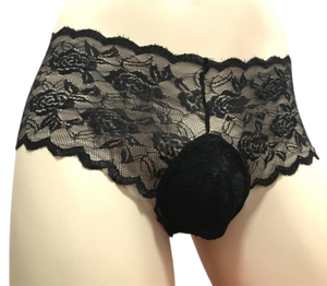 'Sissy Sage" Floral Lace Briefs