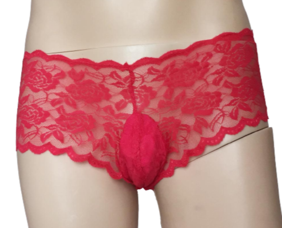 'Sissy Sage" Floral Lace Briefs