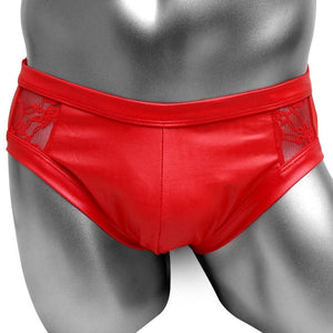 "Sissy Holland" Faux Leather Panties Male Lingerie