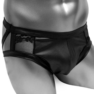 "Sissy Holland" Faux Leather Panties Male Lingerie