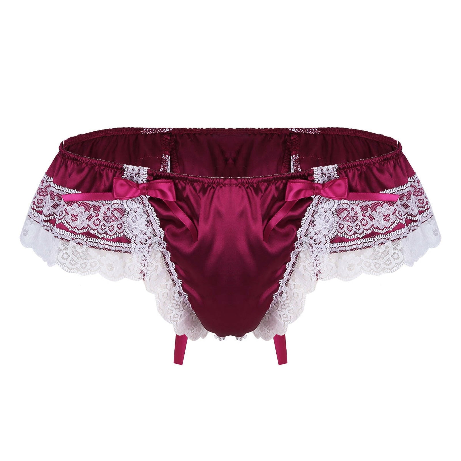 "Sissy Rayne" Bowknot Satin Panties