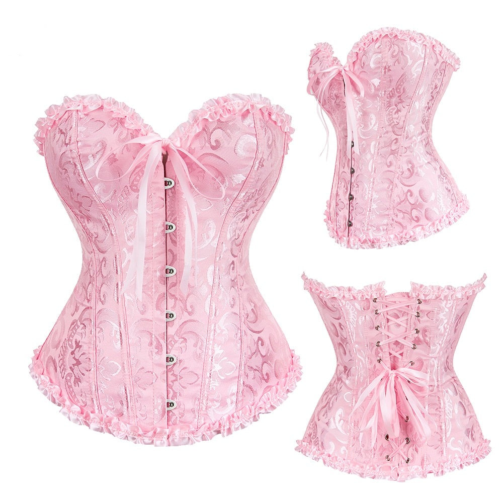 "Sissy Presley" Floral Corset