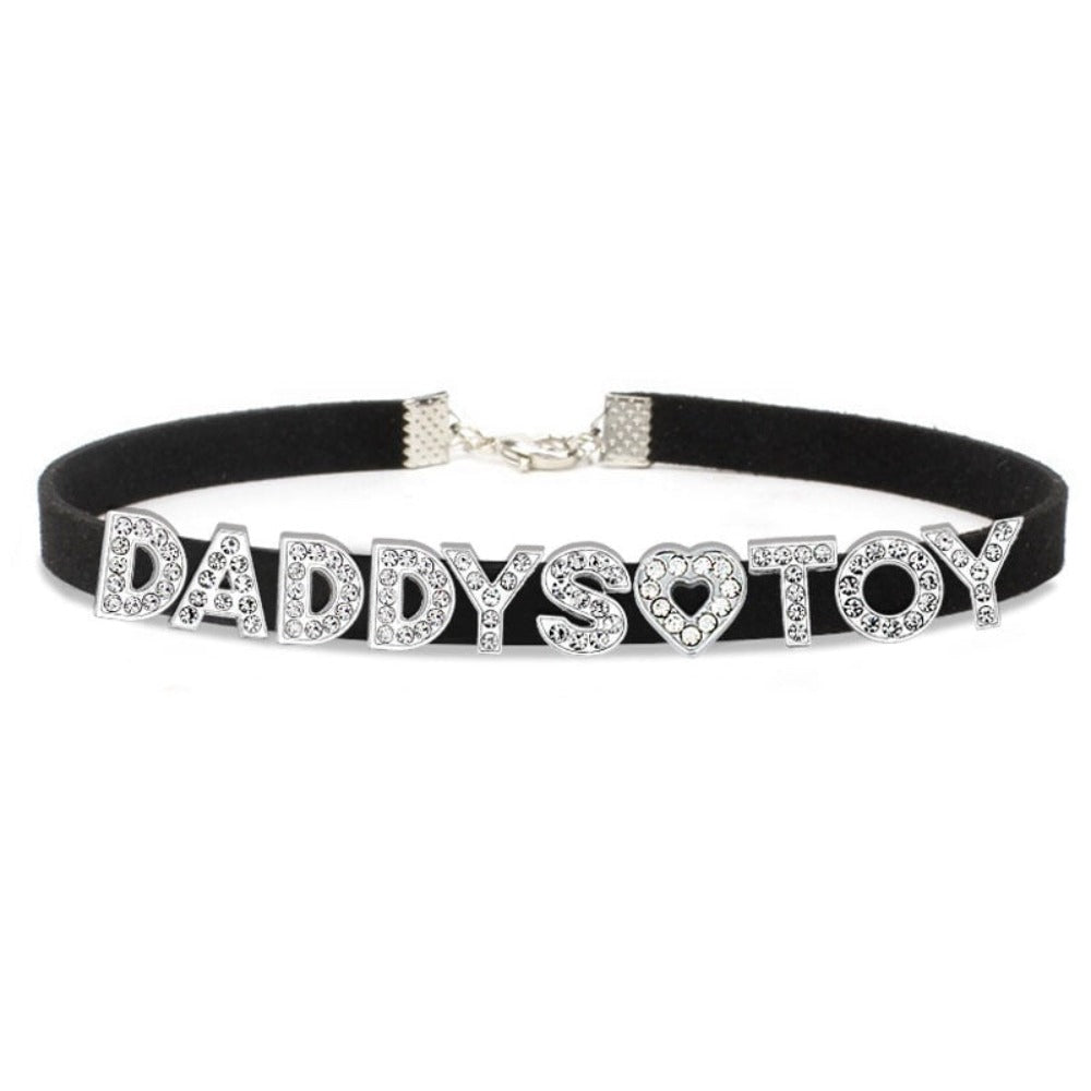 " DADDYS TOY' Rhinestone Necklace