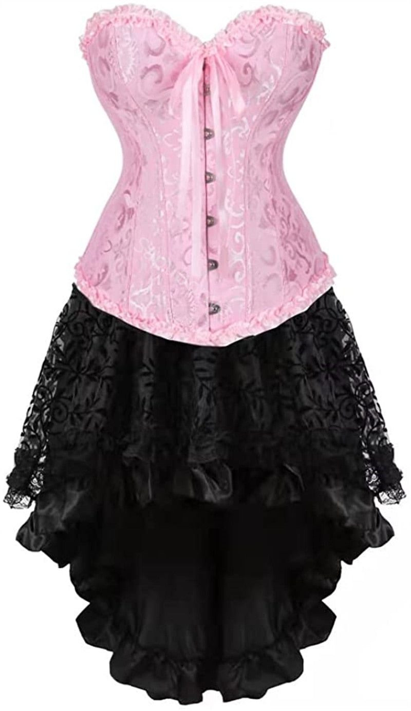 "Sissy Aagje" Pink Corset Dress