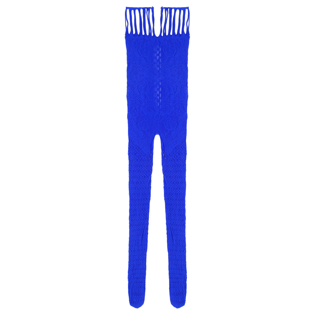 Hollow Out Fishnet Bodysuit