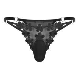 'Sissy Gabriela" Floral Embroidery Thong