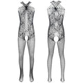 Hollow Out Fishnet Bodysuit