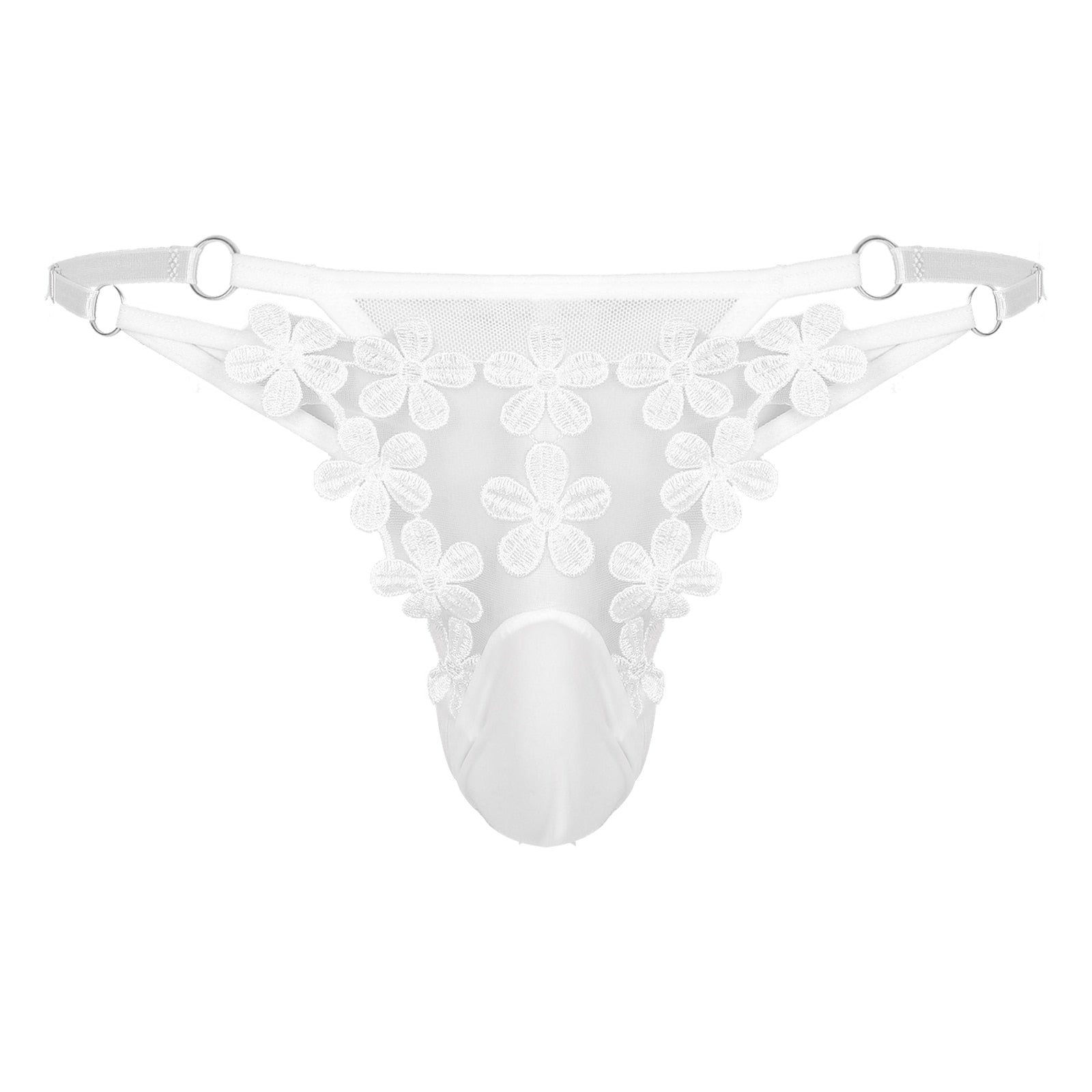 'Sissy Gabriela" Floral Embroidery Thong