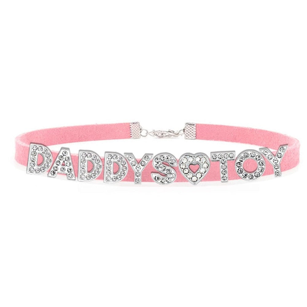 " DADDYS TOY' Rhinestone Necklace