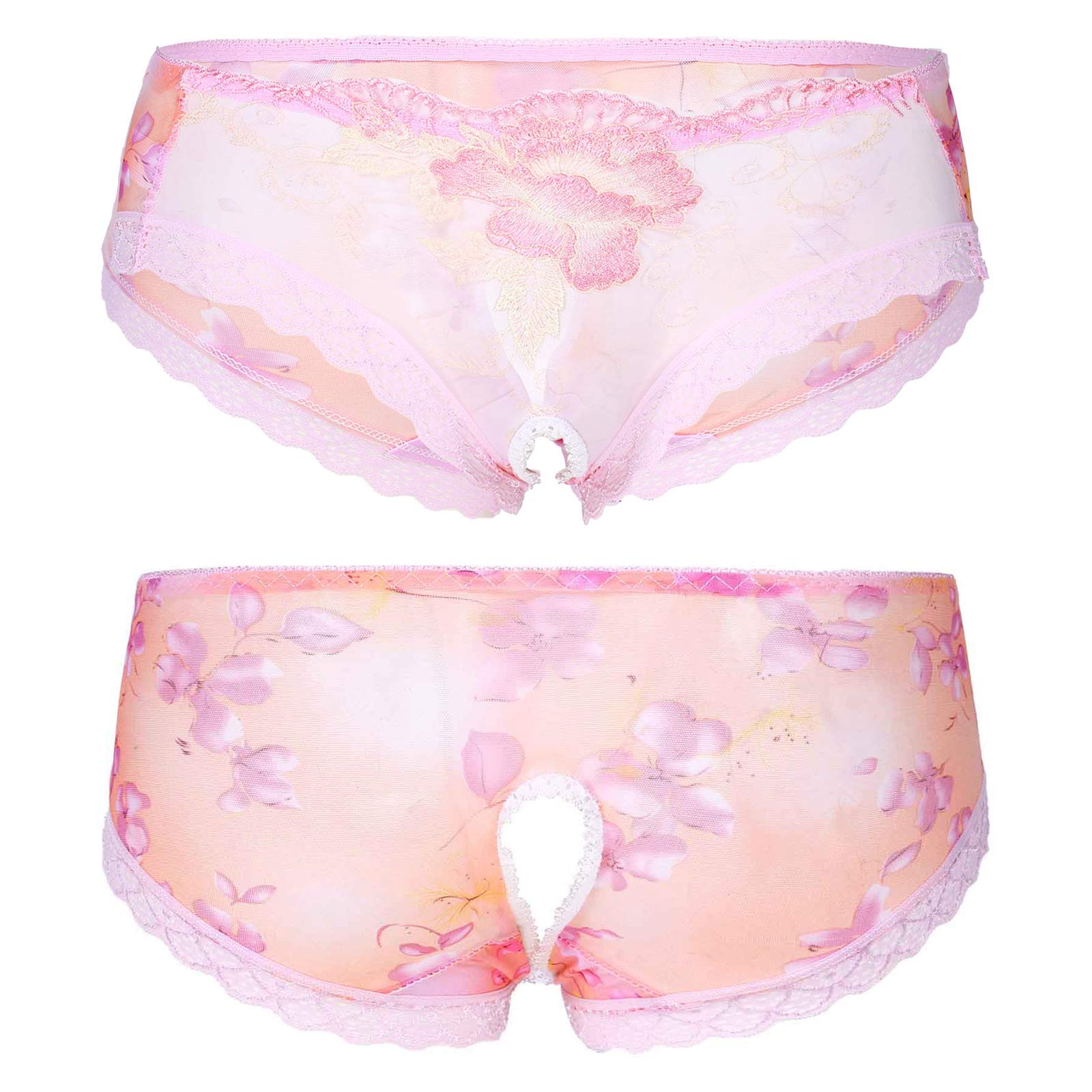 "Sissy Briella"Embroidery Briefs Lingerie for Men