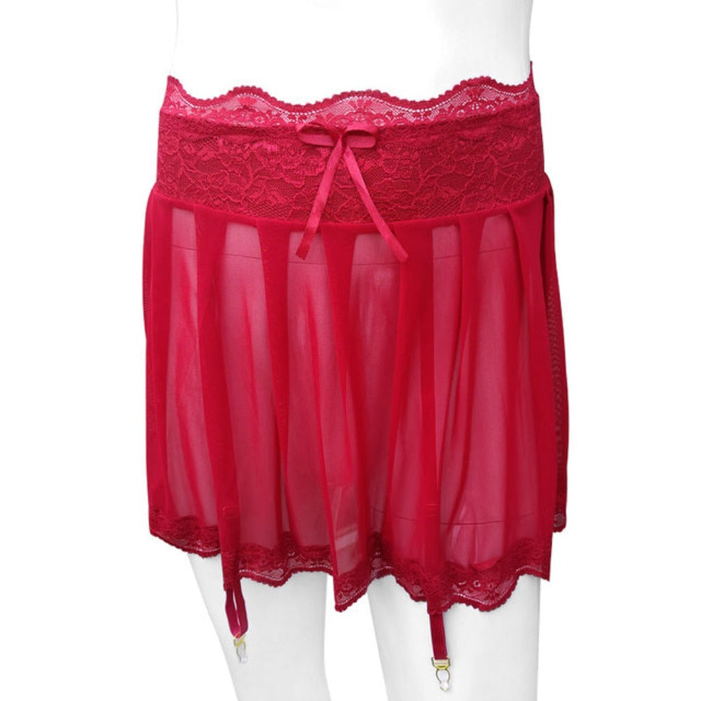 "Sissy Oaklynn" See Through Mini Skirt