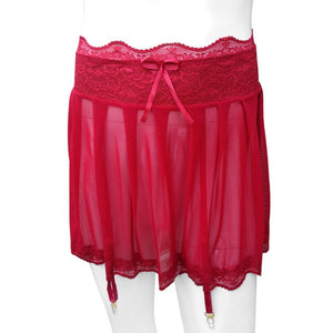 "Sissy Oaklynn" See Through Mini Skirt