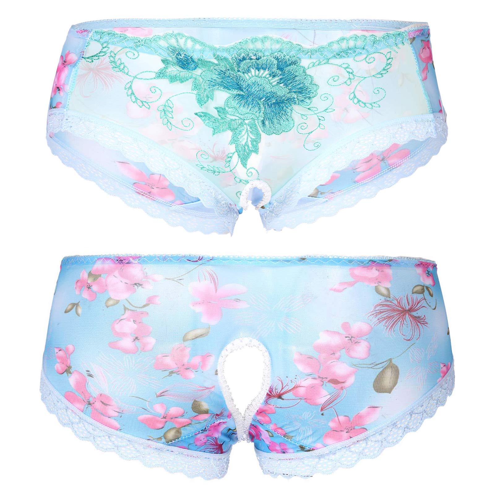 "Sissy Briella"Embroidery Briefs Lingerie for Men
