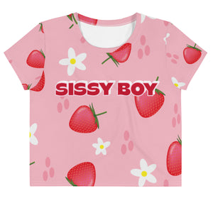 "Sissy Boy" Print Crop Tee