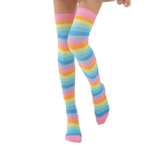 "Sissy Ainsley" Striped Knee Socks