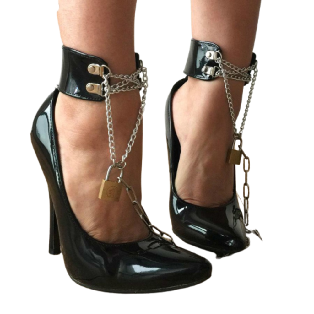 "Sissy Susan" Lockable Shoes High Heels for Men