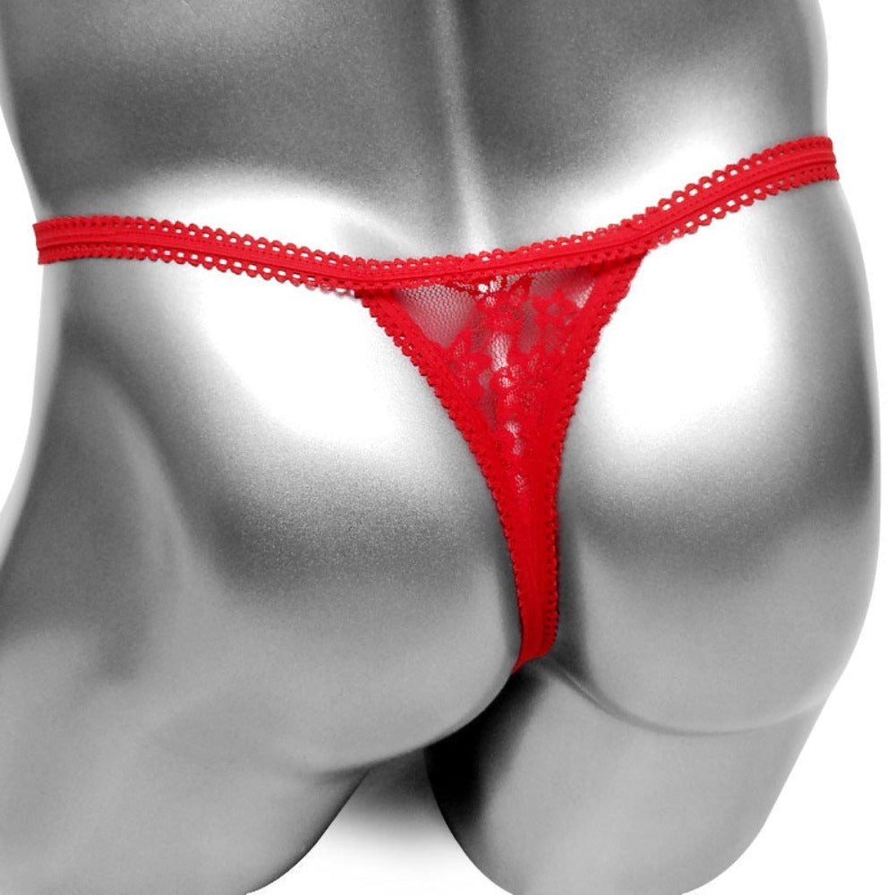 "Sissy Sydney" Floral Lace Thong Panties for Men & Crossdressers