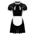 "Sissy Ember" Wet Look Maid Set