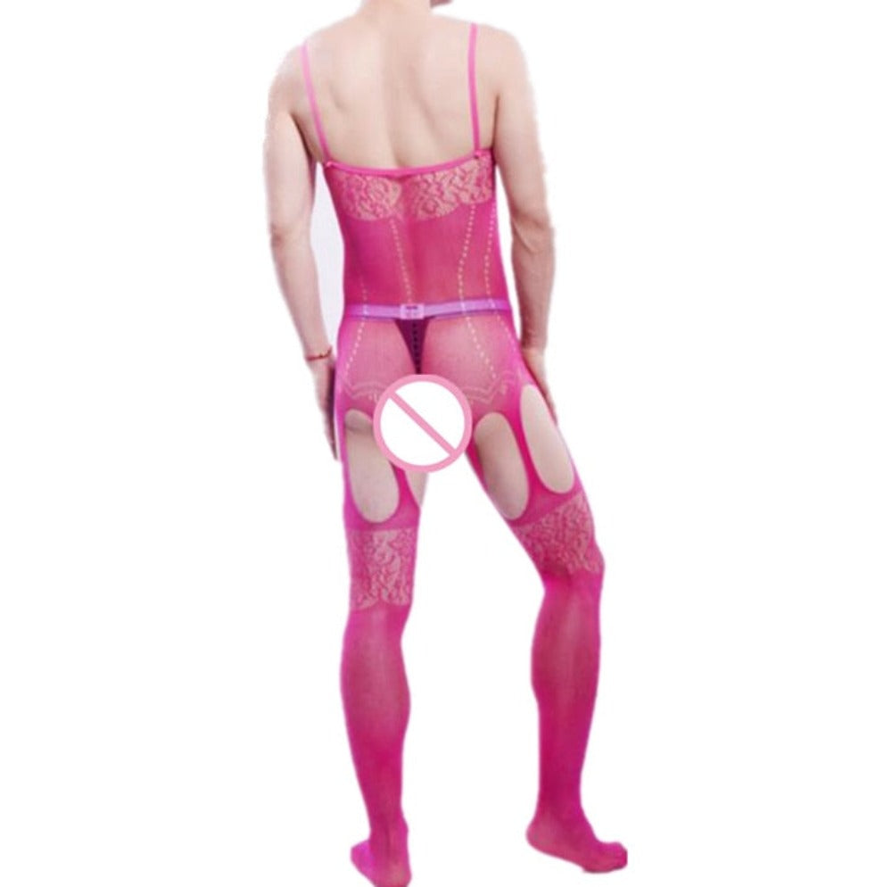 "Sissy Hope" Open Crotch Bodystocking