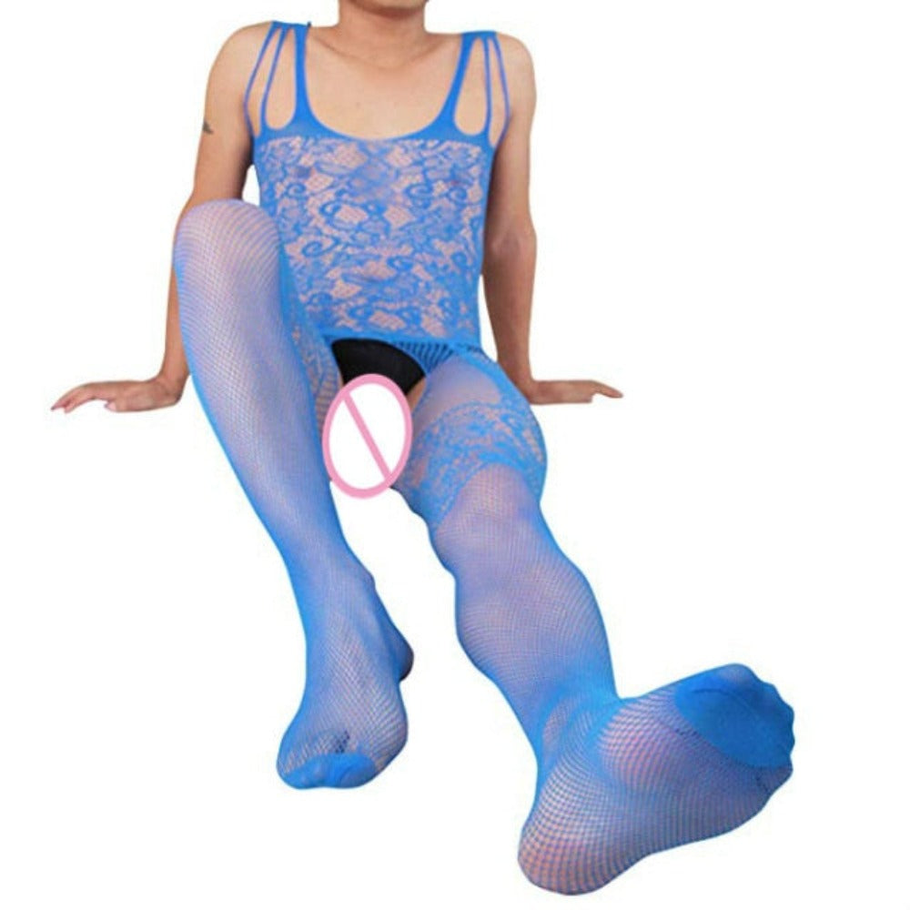 "Sissy Gulnar:" Fishnet Bodystocking