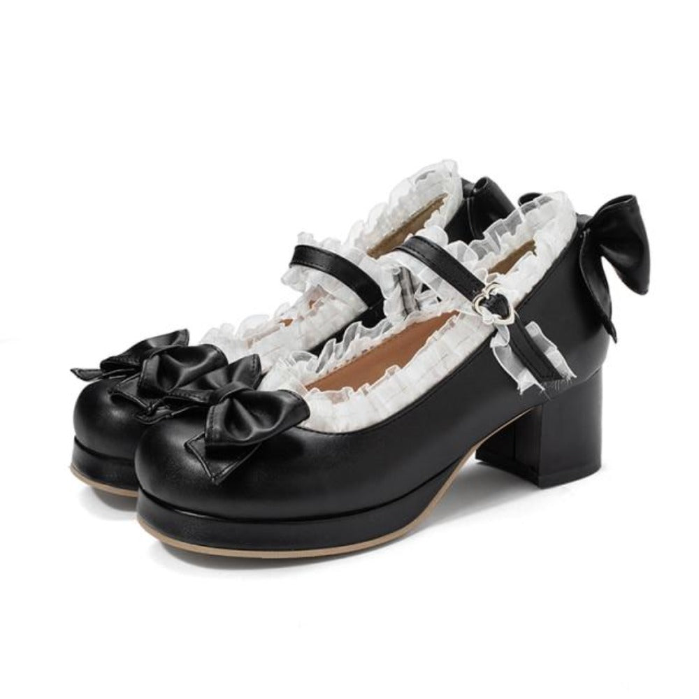 "Sissy Audrianna" Ruffles Shoes Butterfly Bows