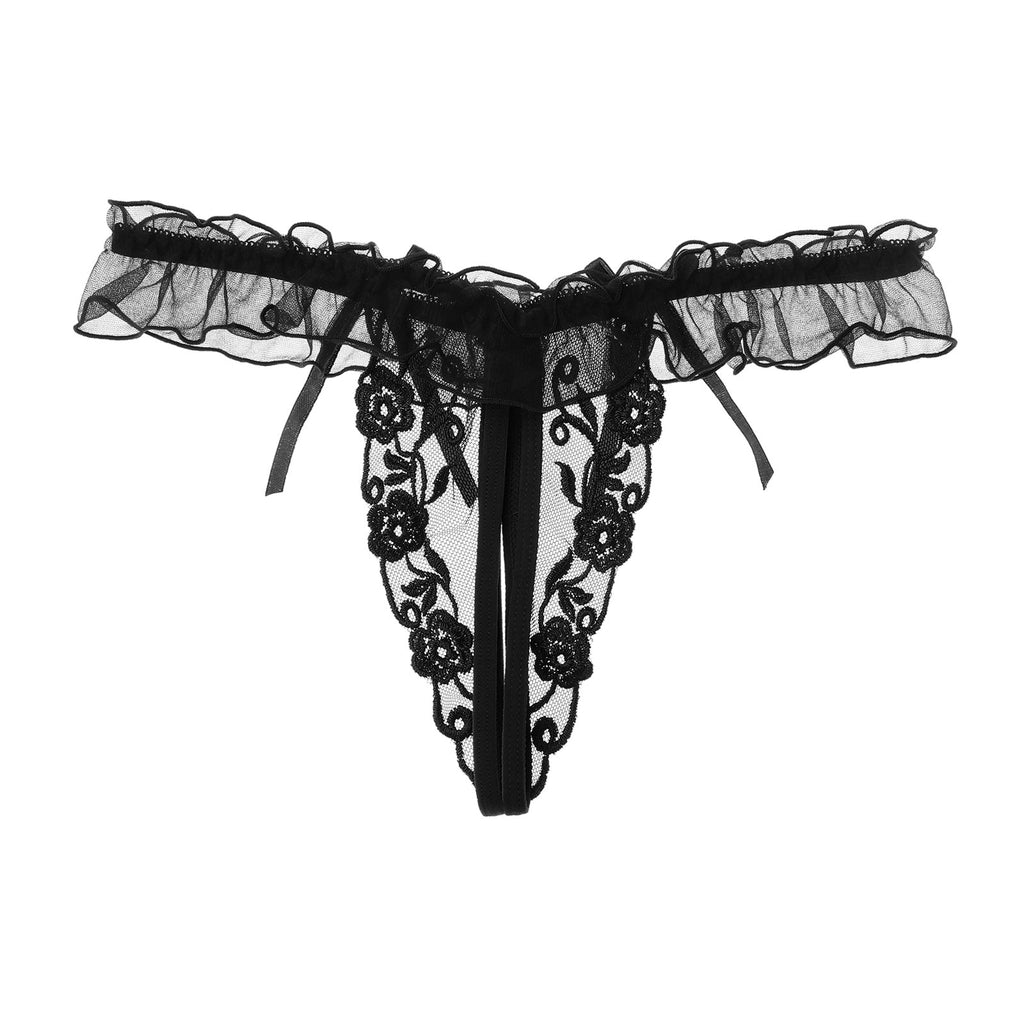 "Sissy Rowan" Crotchless Thongs