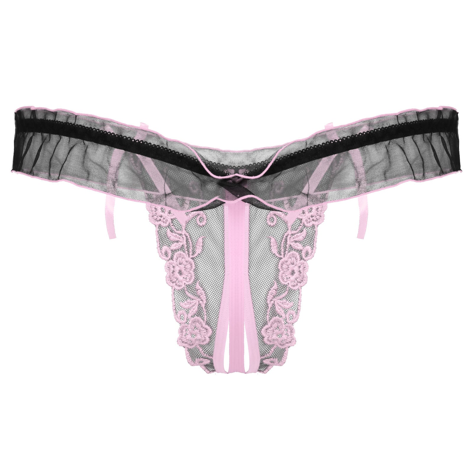 "Sissy Rowan" Crotchless Thongs