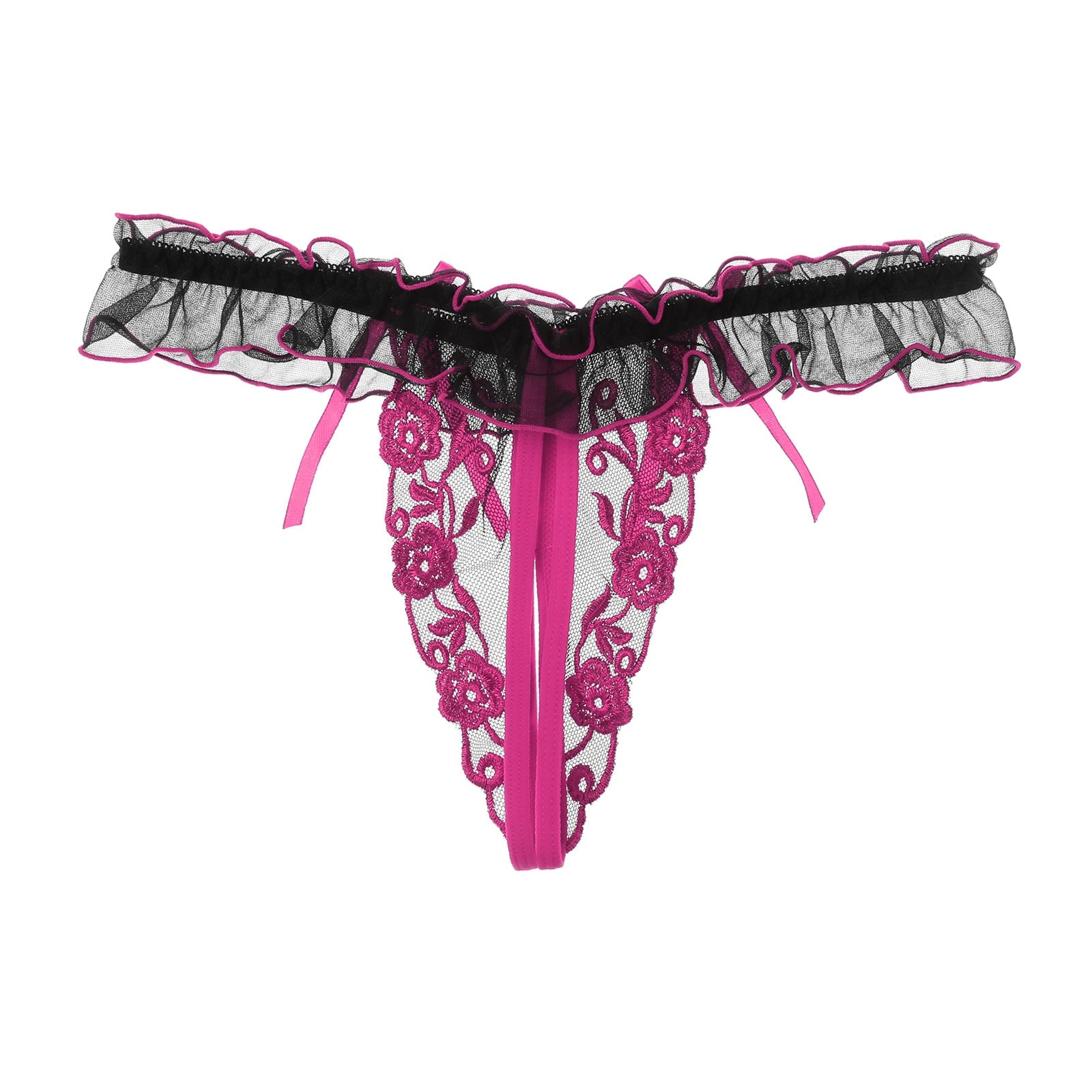 "Sissy Rowan" Crotchless Thongs