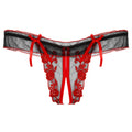 "Sissy Rowan" Crotchless Thongs