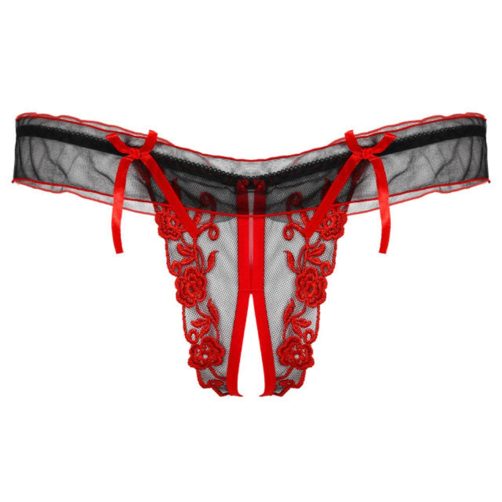"Sissy Rowan" Crotchless Thongs