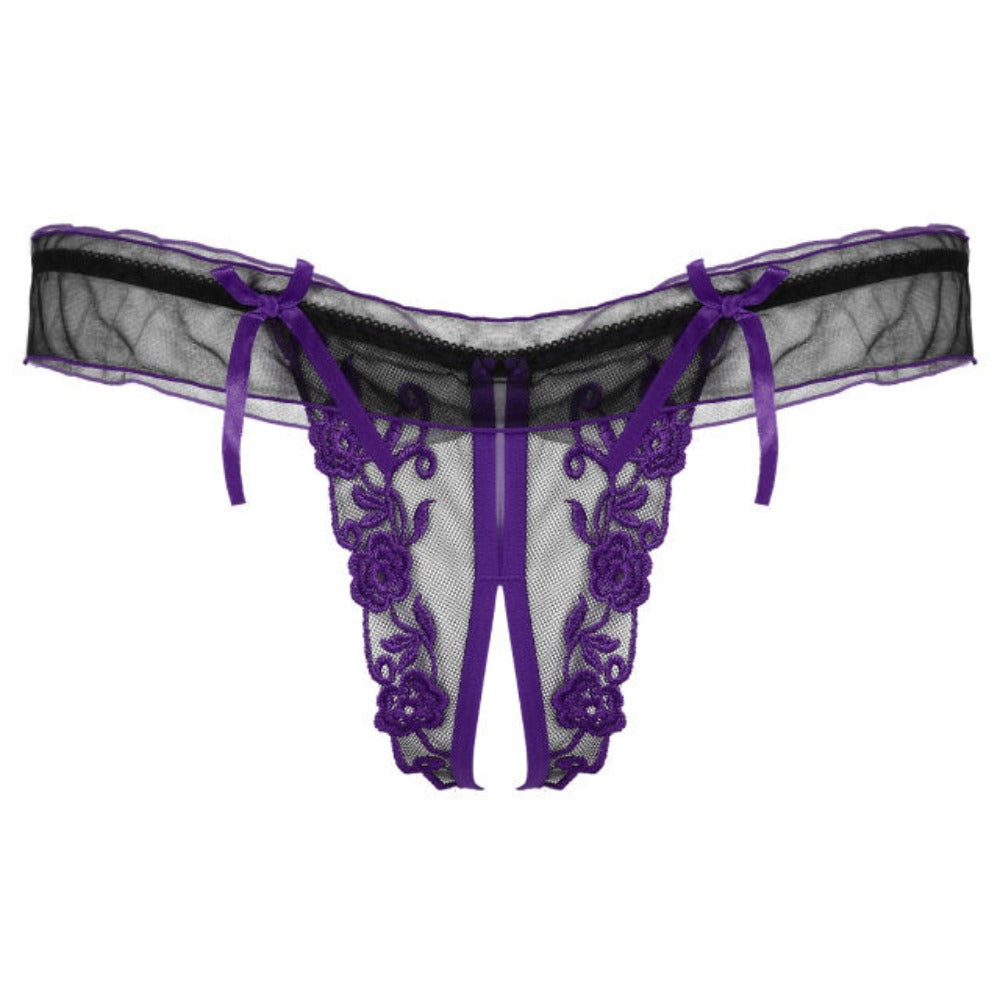 "Sissy Rowan" Crotchless Thongs