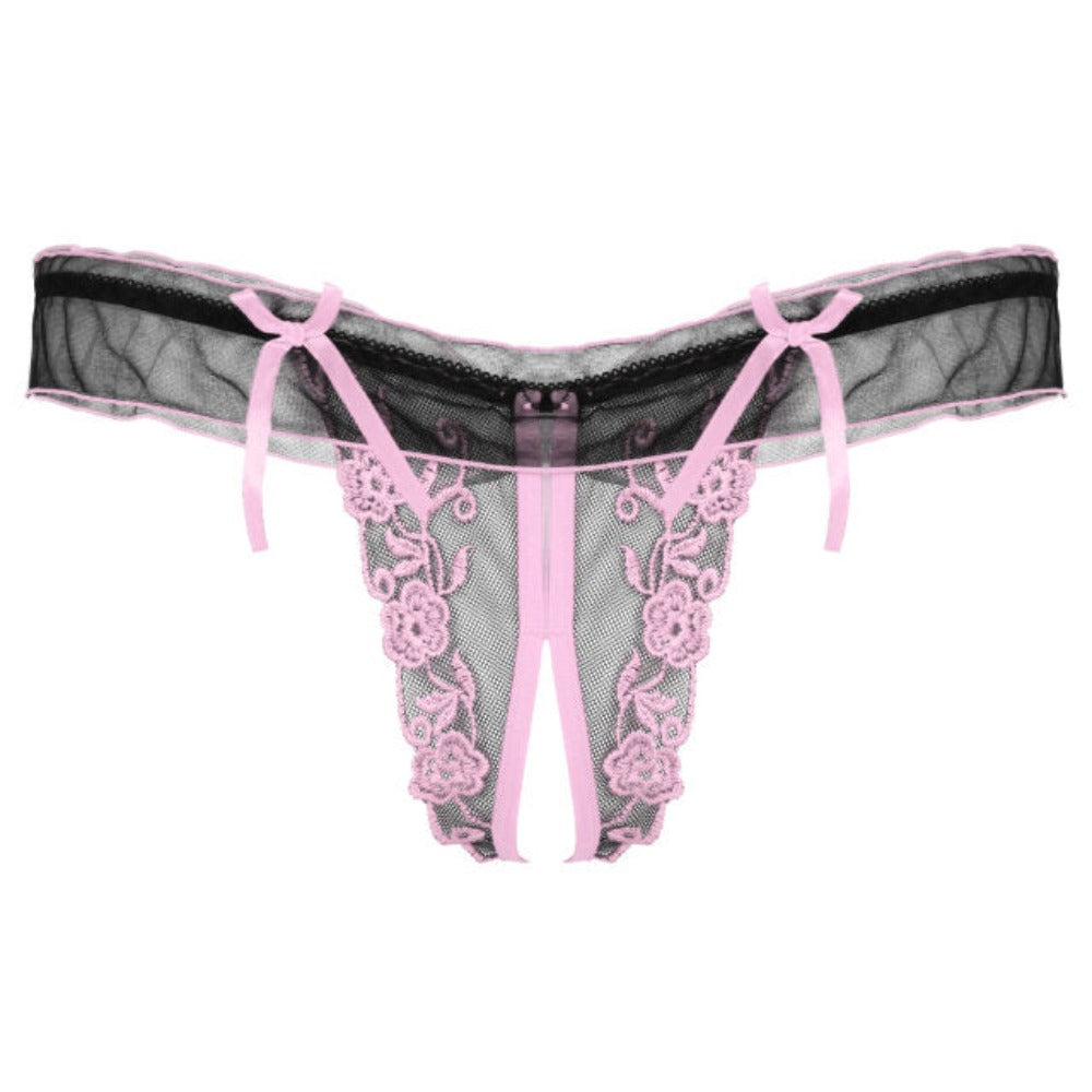 "Sissy Rowan" Crotchless Thongs