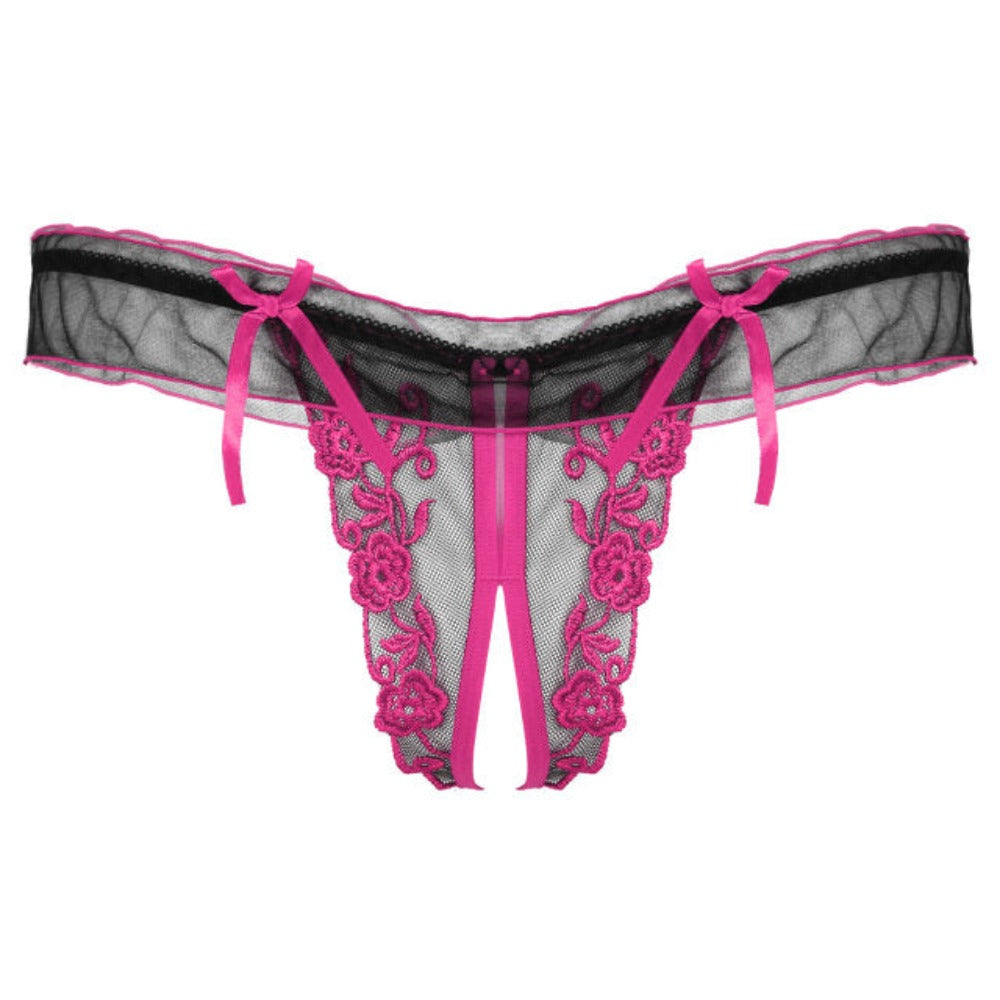 "Sissy Rowan" Crotchless Thongs