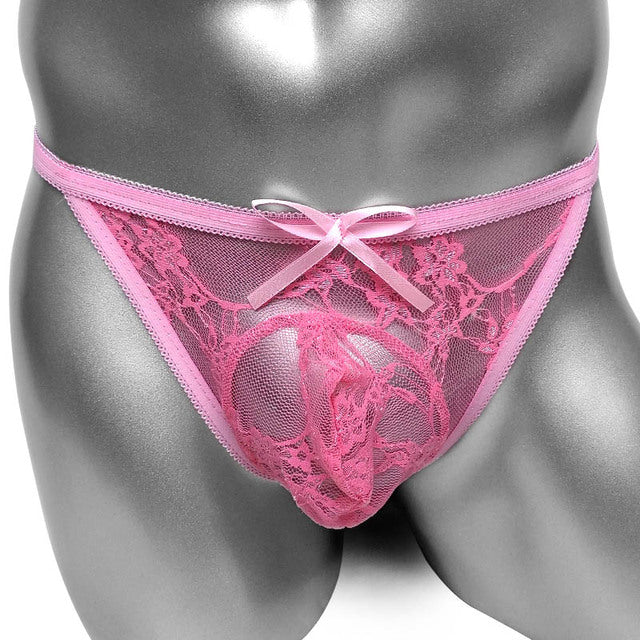 "Sissy Sydney" Floral Lace Thong Panties for Men & Crossdressers