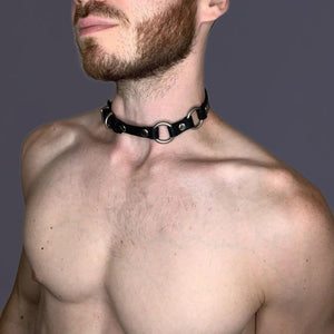 "Sissy Poppy" Leather Choker